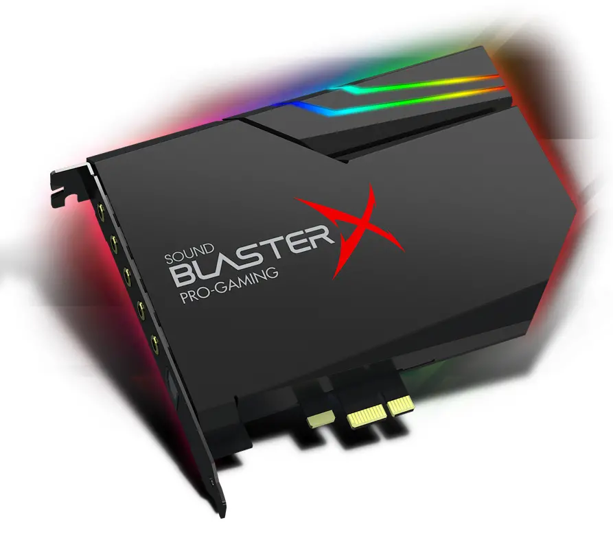 Звукова карта Creative Sound Blaster X AE-5, 7.1, DAC + RGB AURORA LIGHTING - image 1