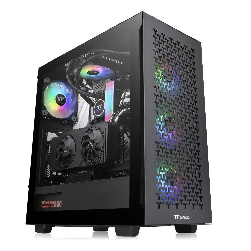 Кутия Thermaltake V350 TG Air ARGB, Tempered Glass, Mid-Tower, Black