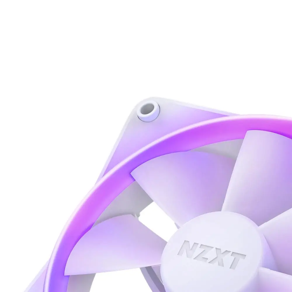 Комплект вентилатори NZXT F140 RGB White 2 броя и NZXT RGB контролер - image 2