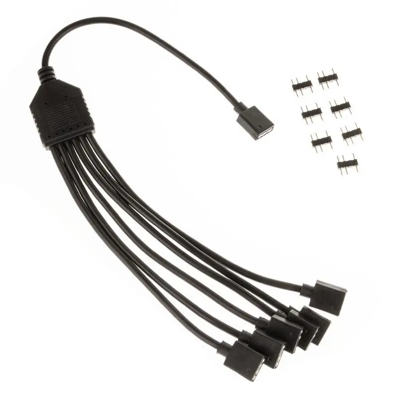 Кабел 1-6 сплтиер Kolink ARGB, 3 Pin 5V, 30 cm - image 1