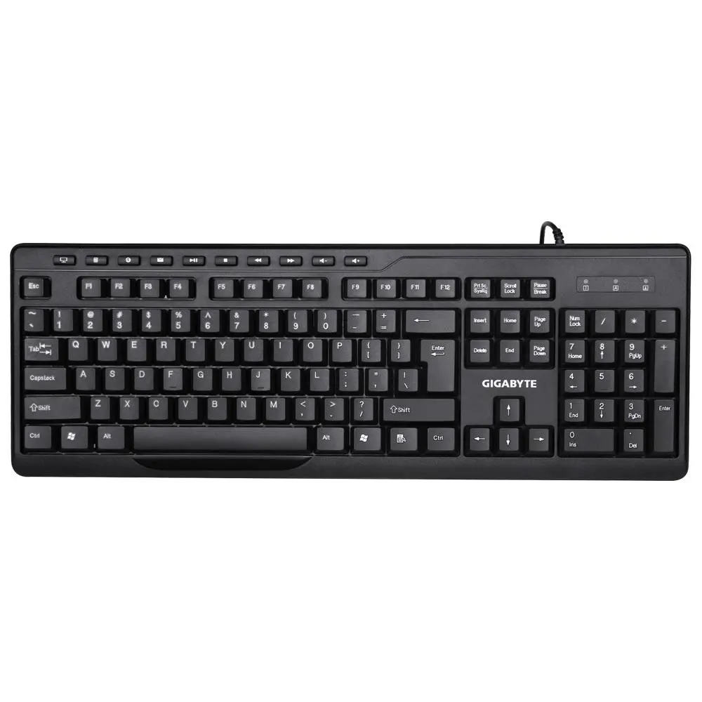 Kомплект жична клавиатура с мишка Gigabyte KM6300, Черен - image 1