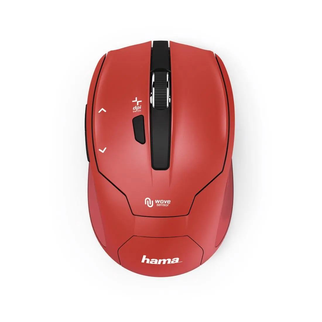 Безжична оптична мишка HAMA Milano, USB, 2400dpi, 2.4GHz RF, Червен - image 1