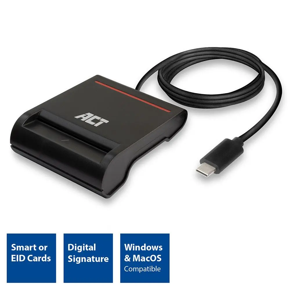 Четец на смарт карти ACT AC6020, USB 3.2 Gen 1 - image 1