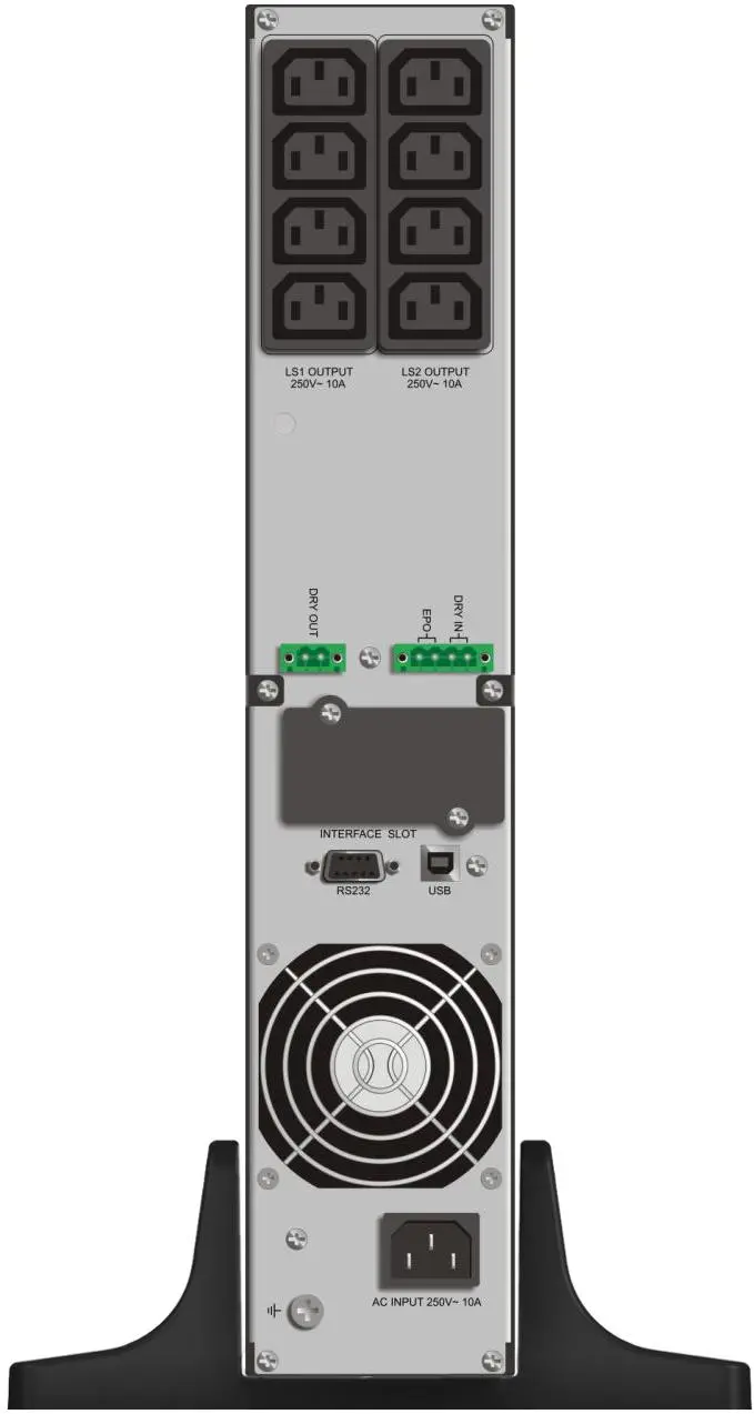 UPS POWERWALKER VFI 1000RT HID LCD, 1000VA, On-Line - image 1