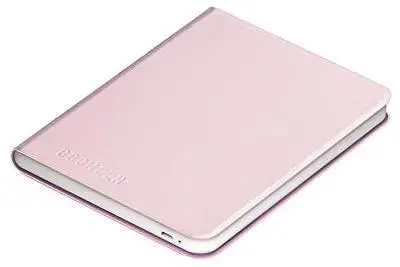 Калъф кожен BOOKEEN Classic, за eBook четец DIVA, 6 inch, магнит, Lily Pink