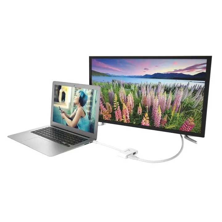 Адаптер j5create JDA172, mini DisplayPort мъжко - HDMI / VGA женско, 4K, 125мм, Бял - image 1