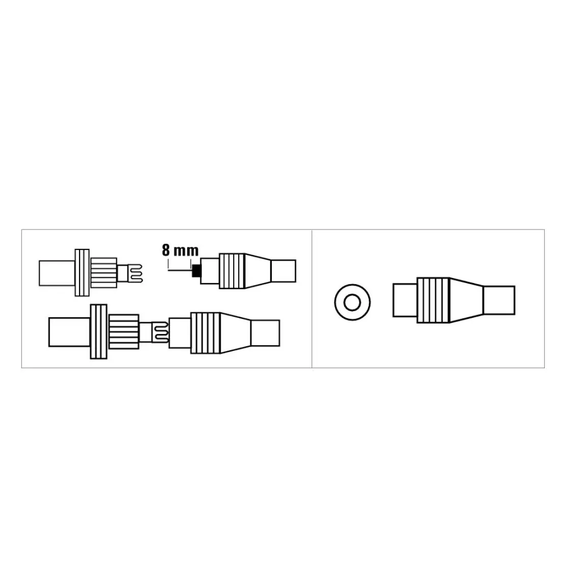 Антенен конектор HAMA 44148, Коаксиален женско, Бял - image 1