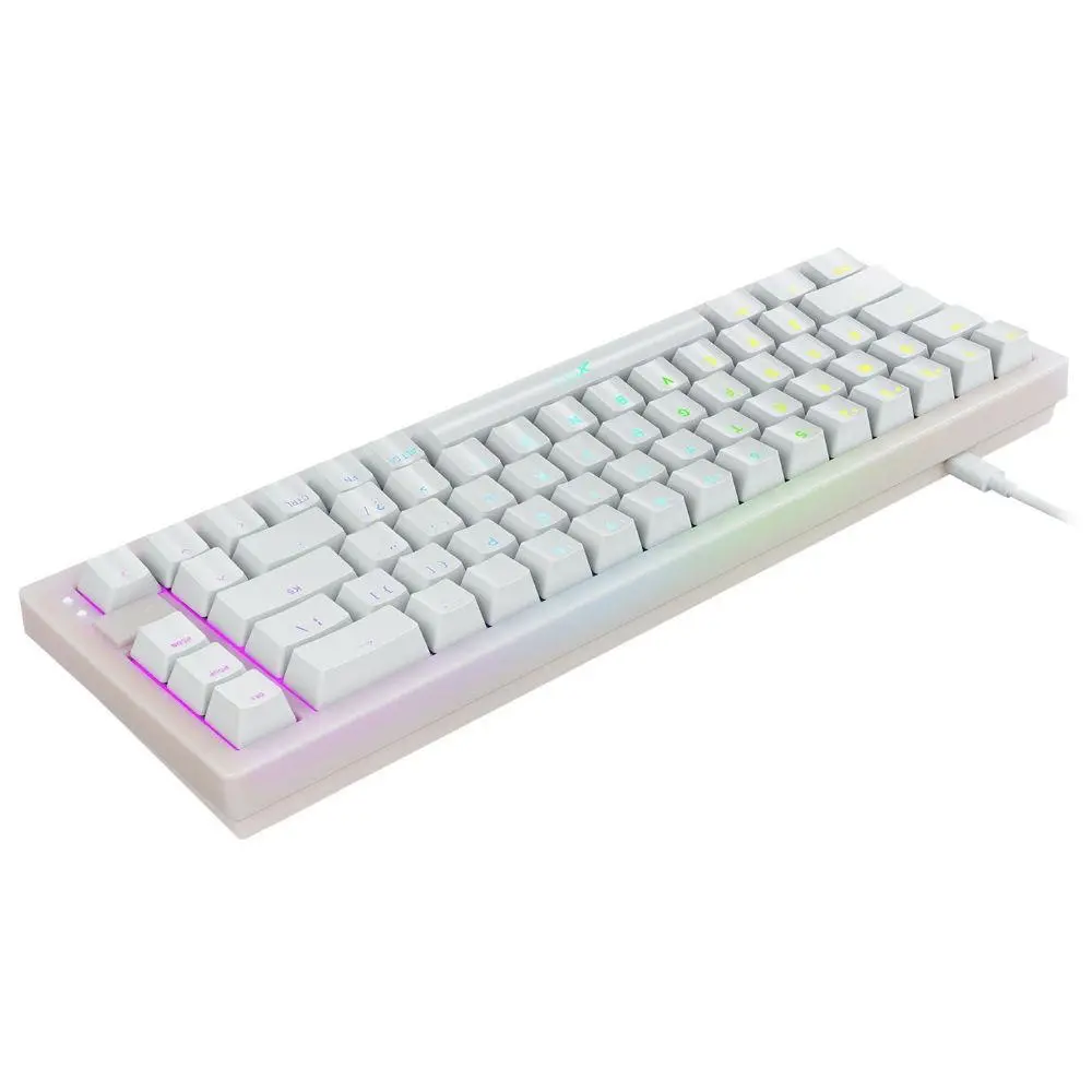 Геймърскa механична клавиатура XTRFY K5 Transperant White, 65% Hotswap RGB US Layout Kailh Red - image 3