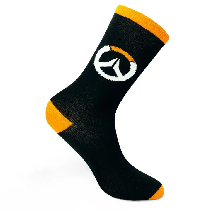 Чорапи ABYSTYLE OVERWATCH Socks Logo, Черен/Оранжев