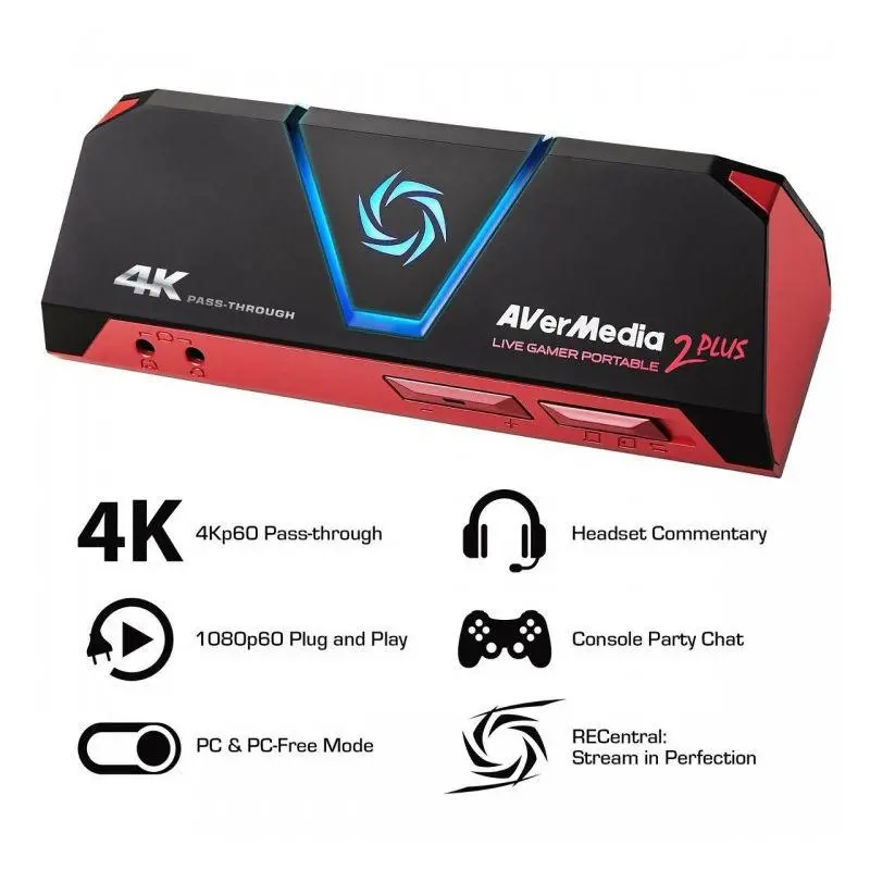 Външен кепчър AVerMedia LIVE Gamer Portable 2 Plus, USB - image 2