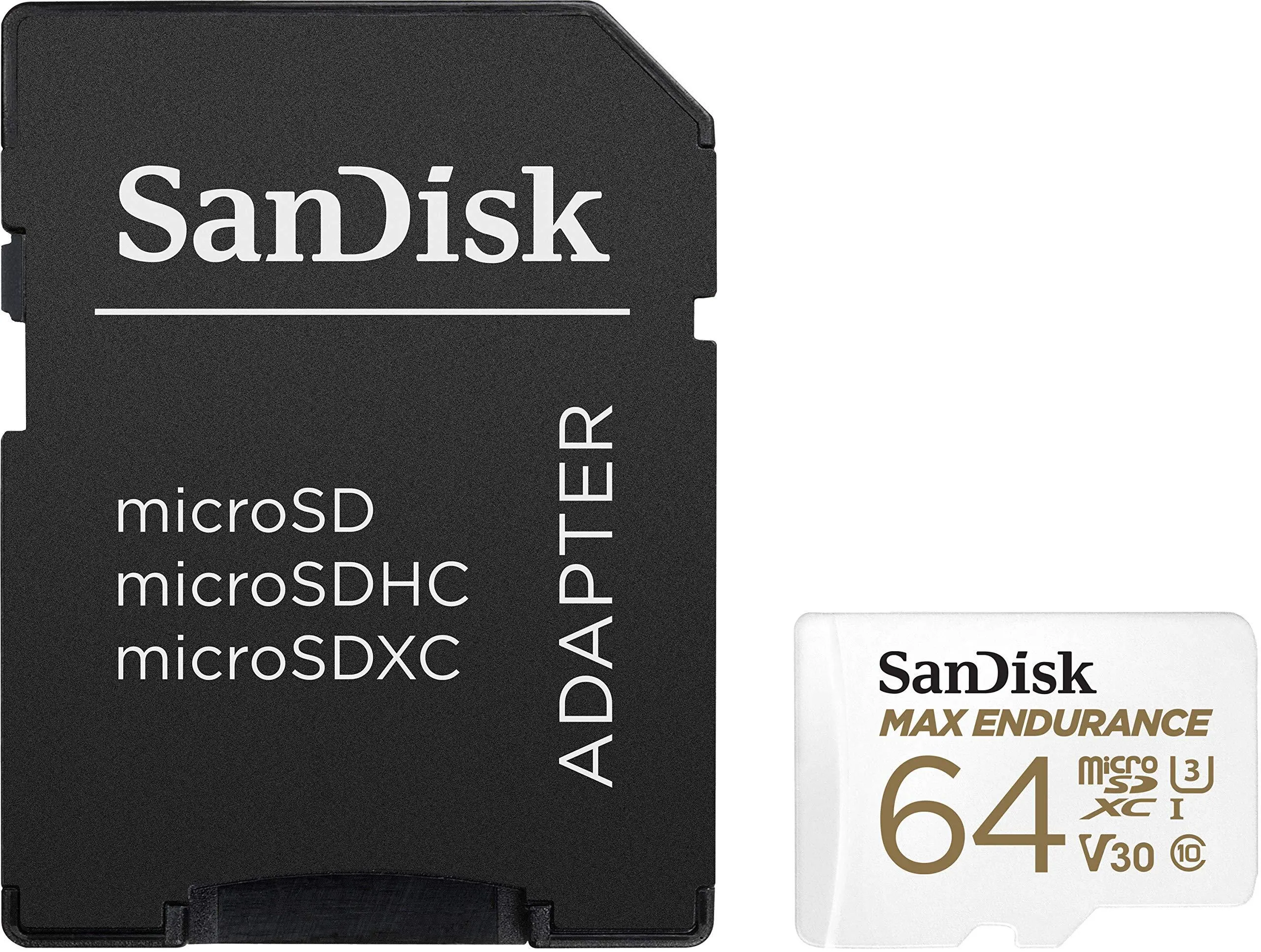 Карта памет SANDISK High Endurance, micro SDHC UHS-I, A1, 64GB, Class 10, SD Адаптер - image 1