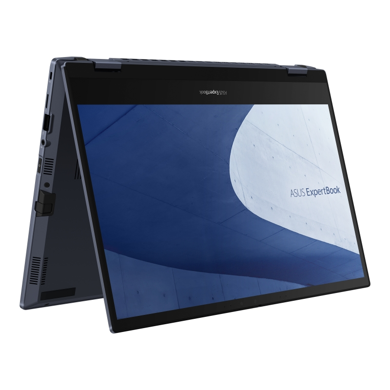 Лаптоп, Asus ExpertBook B5 Flip B5402FEA-KA0189, Intel Core i5-1155G7 2.5 GHz (8M Cache, up to 4.5 GHz, 4 cores), 14"FHD (1920 x 1080)Touch 16:10, 16GB DDR4, PCIe 3.0x4  512GB SSD, Intel UHD Graphics, HDMI, 2xThunderbolt, RJ45, No OS, Illim.Kbd., Star Black