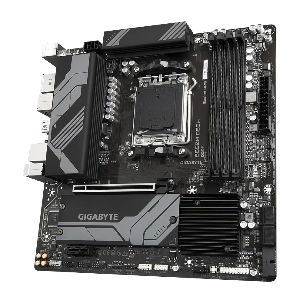 Дънна платка GIGABYTE B650M DS3H socket AM5, 4xDDR5 - image 1