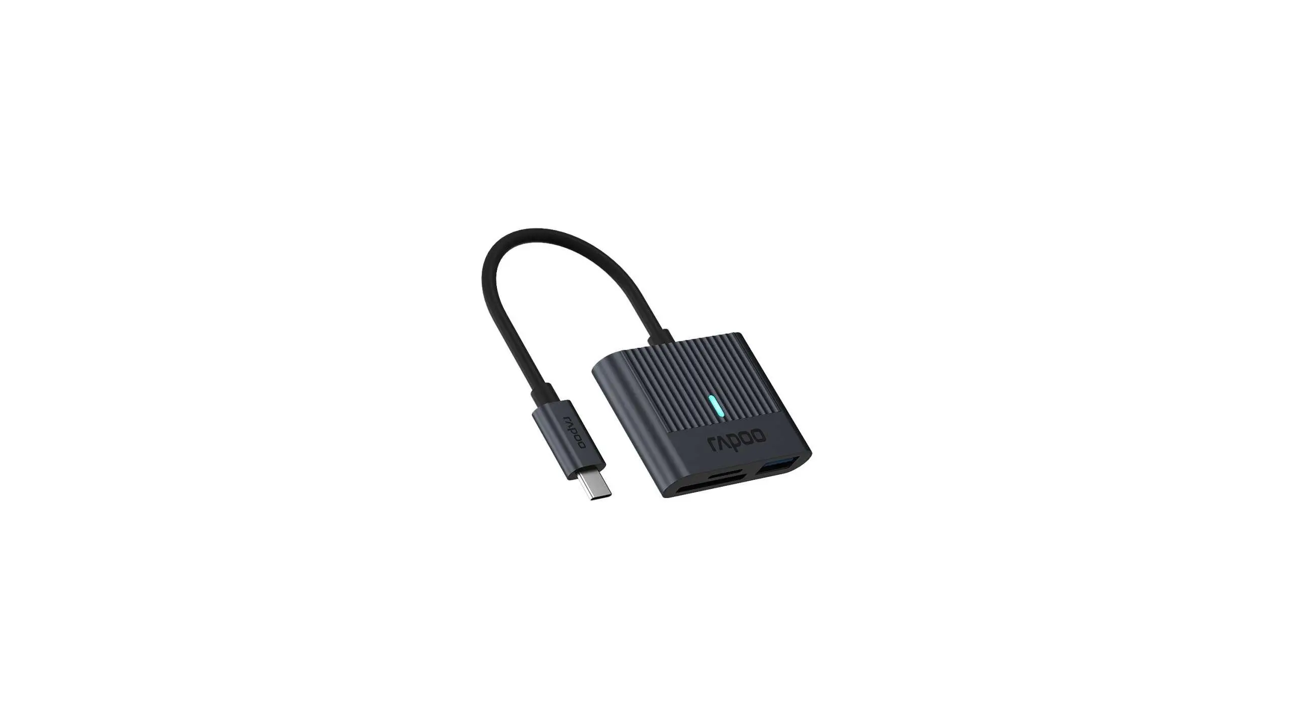 Четец за карти Rapoo UCR-3001, USB-C, Черен - image 4