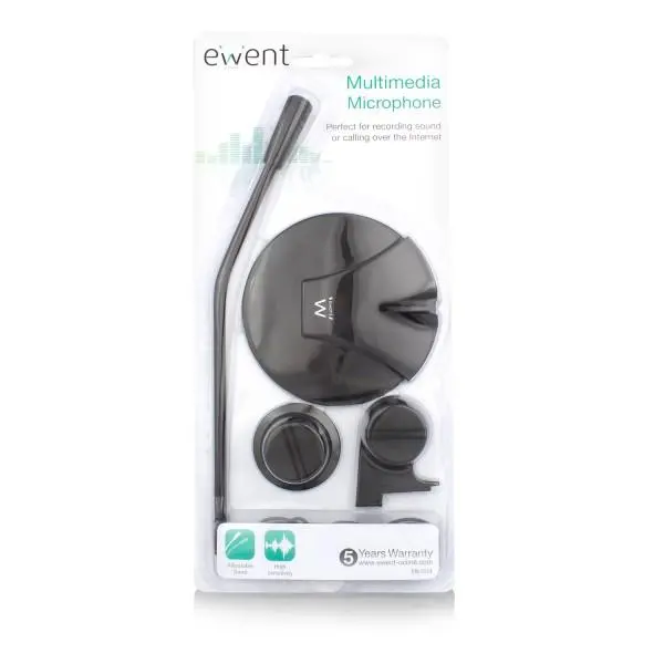 Настолен мултимедиен микрофон EWENT EW3550, Черен - image 3