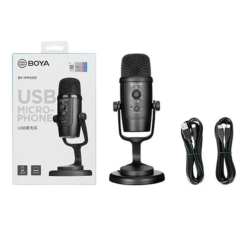 Настолен микрофон BOYA BY-PM500, USB-A/USB-C - image 3