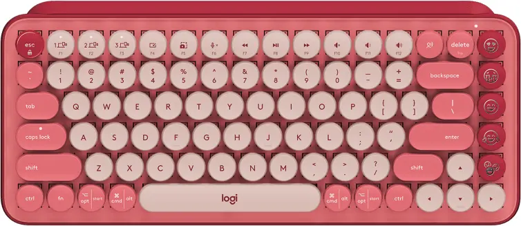 Геймърска Механична Клавиатура Logitech POP Keys Heartbreaker, TKL, Bluetooth 5.1