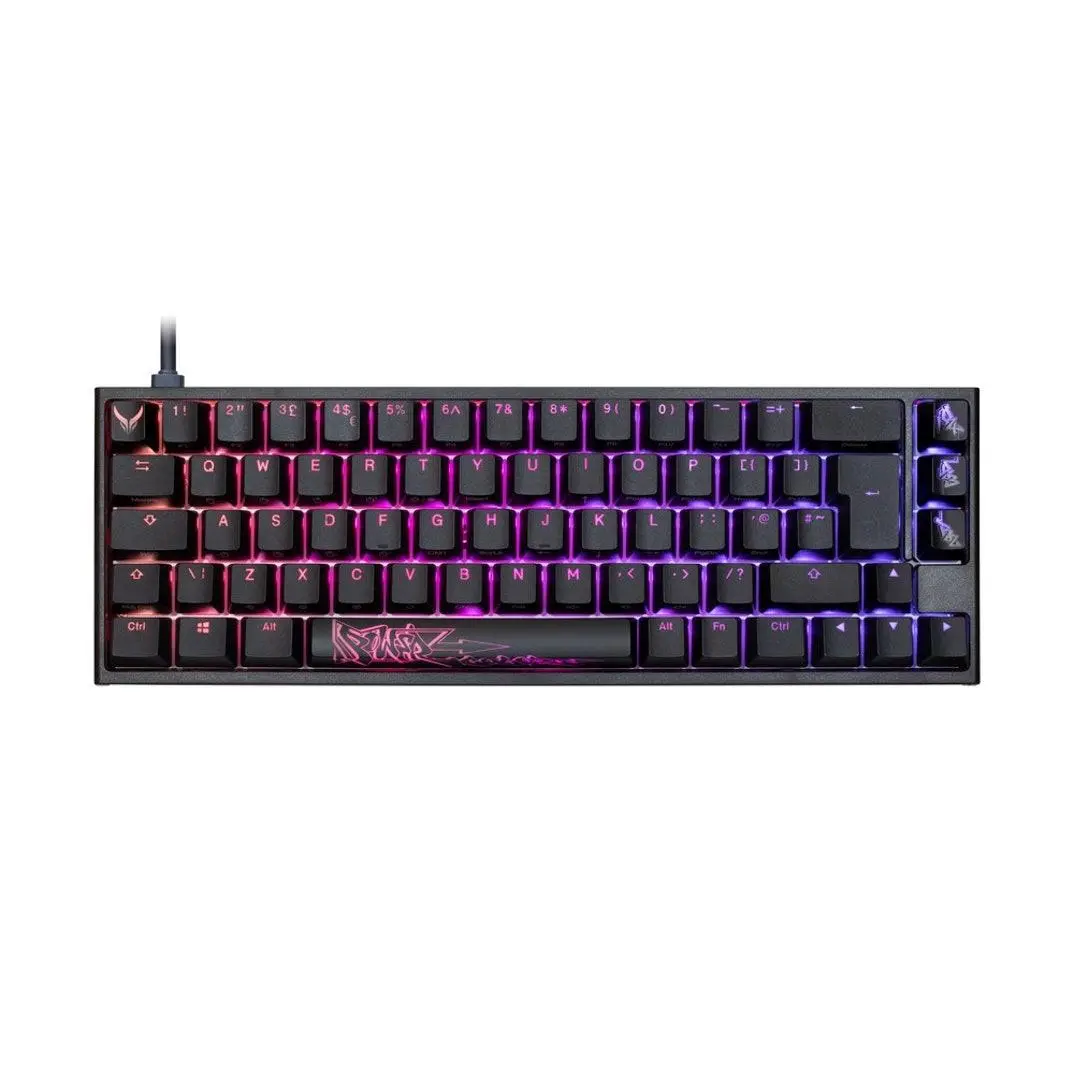 Геймърскa механична клавиатура Ducky x PowerColor One 2 SF RGB, Kailh BOX White