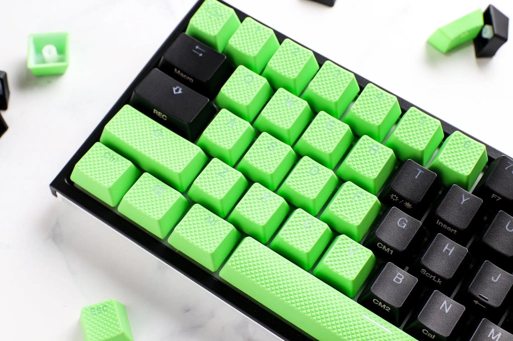 Капачки за механична клавиатура Ducky Green 31-Keycap Set Rubber Backlit Double-Shot US Layout - image 1