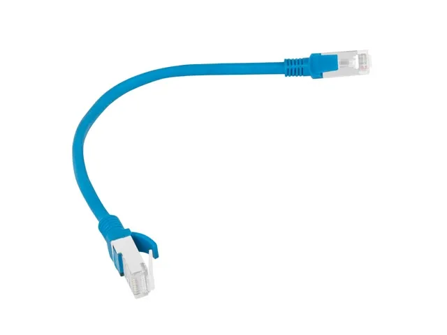 Кабел, Lanberg patch cord CAT.5E FTP 0.25m, blue - image 1