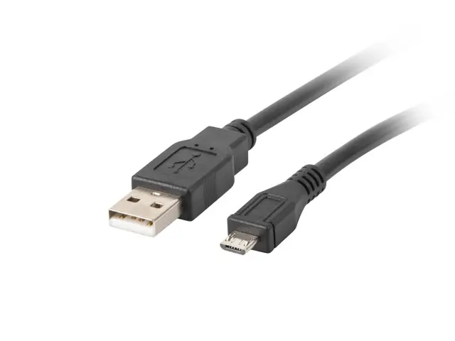 Кабел, Lanberg USB MICRO-B (M)  ->  USB-A (M) 2.0 cable, 1.8m, black