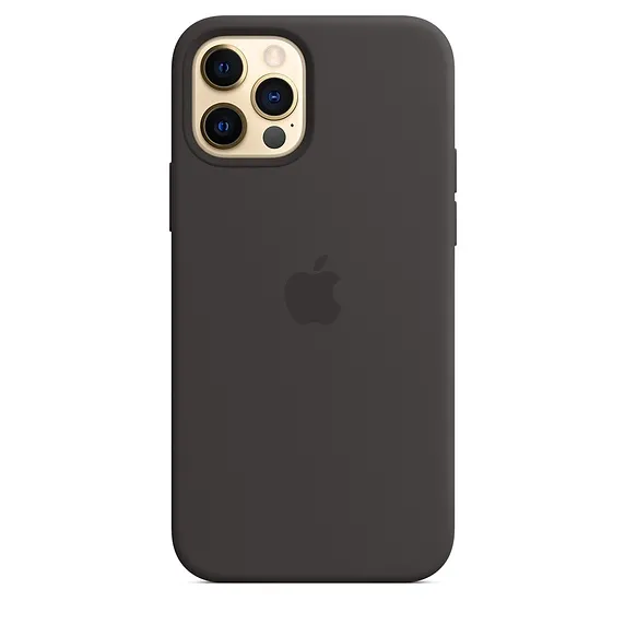 Калъф, Apple iPhone 12/12 Pro Silicone Case with MagSafe - Black - image 5