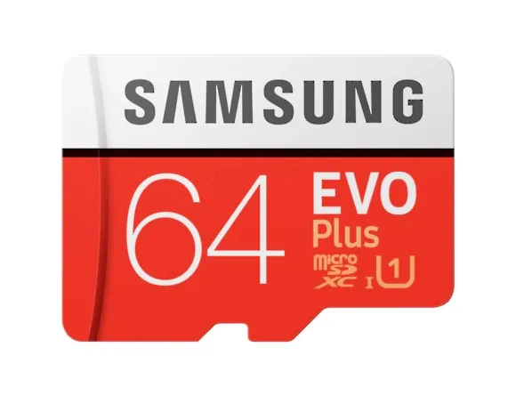 Памет, Samsung 64GB micro SD Card EVO+ with Adapter, Class10, Read 100MB/s - Write 20MB/s