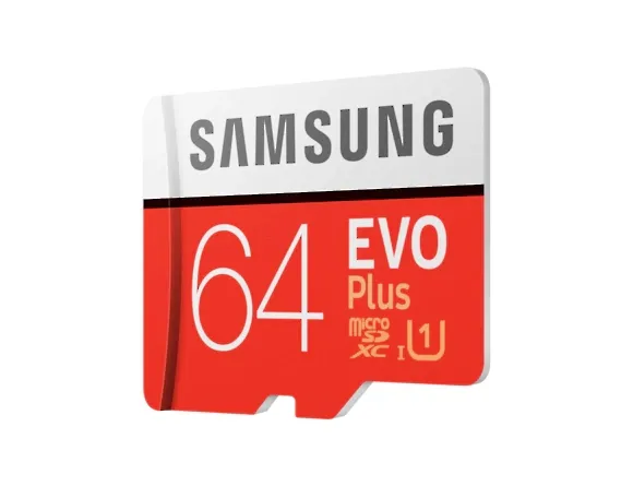 Памет, Samsung 64GB micro SD Card EVO+ with Adapter, Class10, Read 100MB/s - Write 20MB/s - image 1