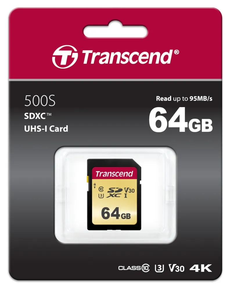 Памет, Transcend 64GB SD card UHS-I U3, MLC - image 1