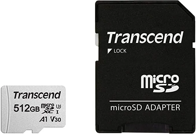 Памет, Transcend 512GB microSD w/ adapter UHS-I U3 A1