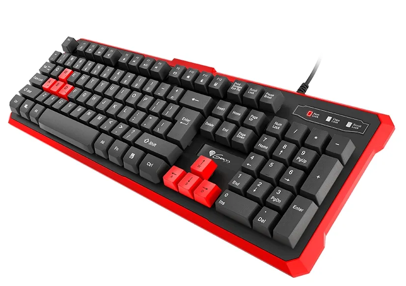 Клавиатура, Genesis Gaming Keyboard Rhod 110 Red Us Layout - image 1