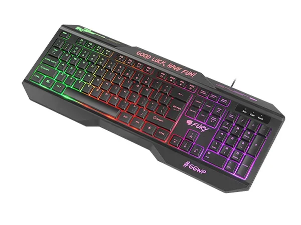Клавиатура, Fury Gaming Keyboard, Hellfire, 2 Backlight, US Layout - image 1