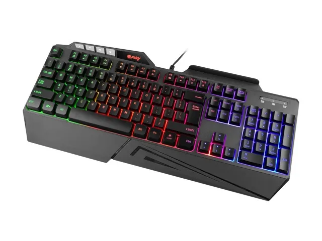 Клавиатура, Fury Gaming Keyboard Skyraider Backlight US Layout - image 1