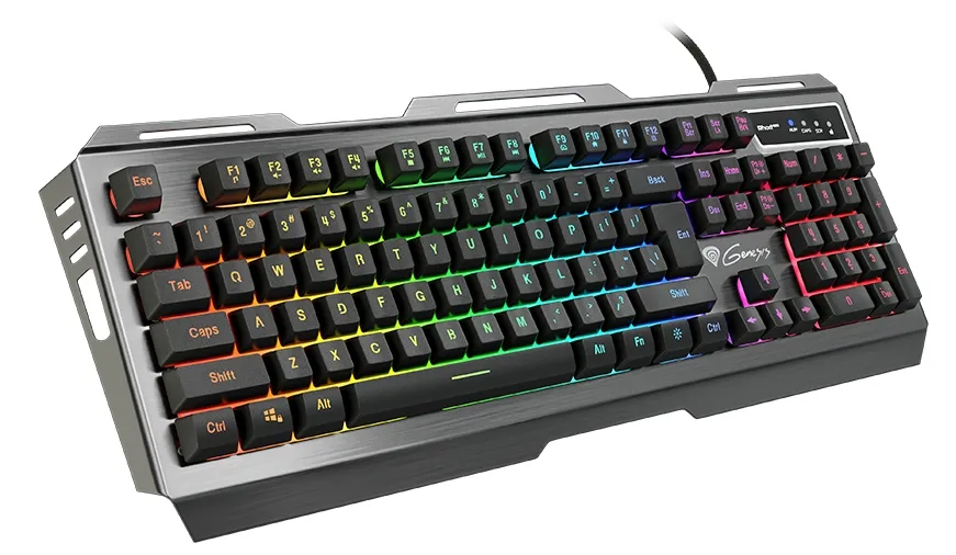 Клавиатура, Genesis Gaming Keyboard Rhod 420 Rgb Backlight Us Layout - image 1