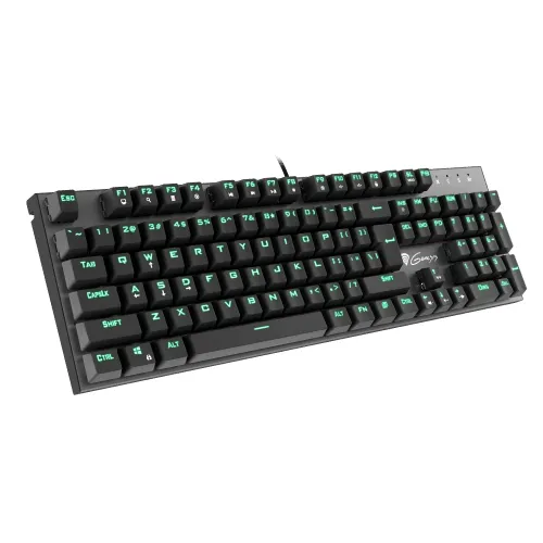 Клавиатура, Genesis Mechanical Gaming Keyboard Thor 300 Green Backlight Outemu Blue Switch Us Layout - image 1