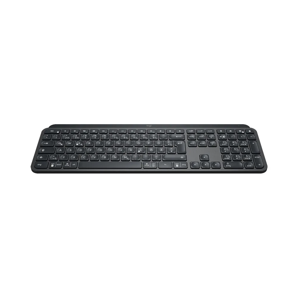 Клавиатура, Logitech MX Keys Plus Advanced Wireless Illuminated Keyboard with Palm Rest - GRAPHITE - US INT'L - 2.4GHZ/BT - N/A - INTNL - WITH PALMREST - image 2