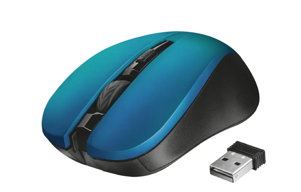 Мишка, TRUST Mydo Silent Wireless Mouse BLU - image 1