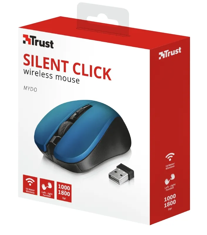 Мишка, TRUST Mydo Silent Wireless Mouse BLU - image 5