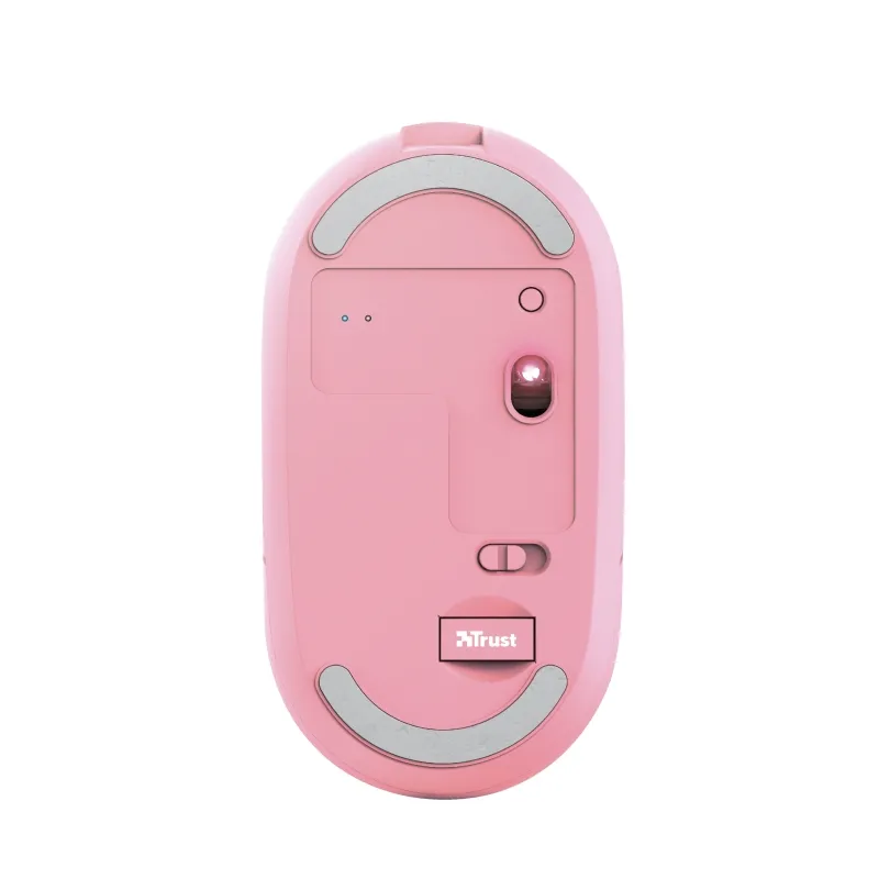 Мишка, TRUST Puck Wireless & BT Rechargeable Mouse Pink - image 4