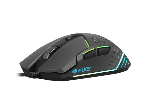 Мишка, Fury Gaming Mouse Battler 6400 DPI Optical With Software Black - image 3