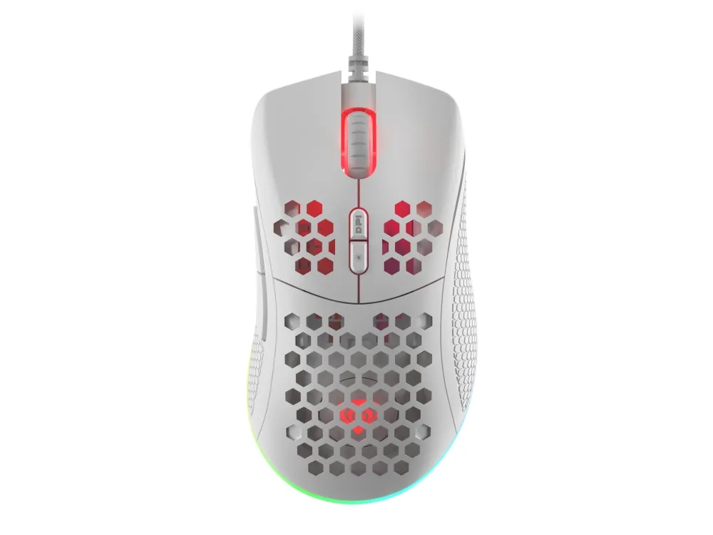 Мишка, Genesis Light Weight Gaming Mouse Krypton 550 8000 DPI RGB Software White
