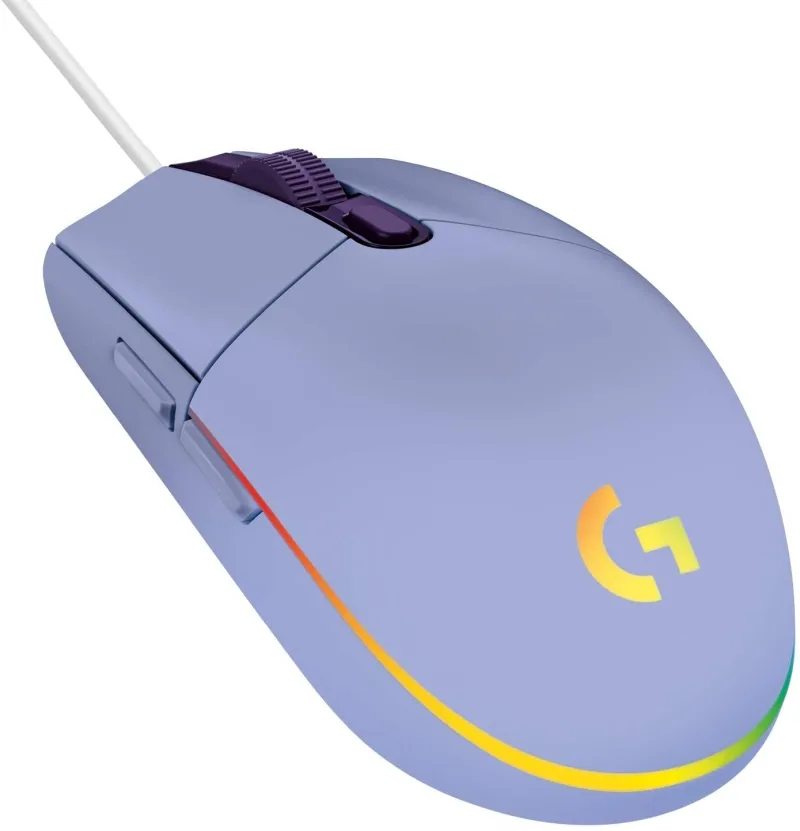 Мишка, Logitech G102 Mouse, Lightsync RGB, 8000 DPI, 6 Programmable Buttons, Lilac - image 1