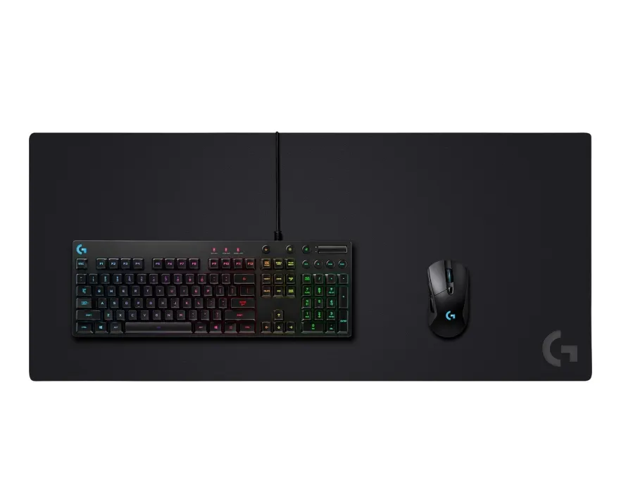 Подложка за мишка, Logitech G840 XL Cloth Mouse Pad, 400 x 900 mm, Moderate Friction, Rubber Base, Low Profile 3 mm, Black - image 3