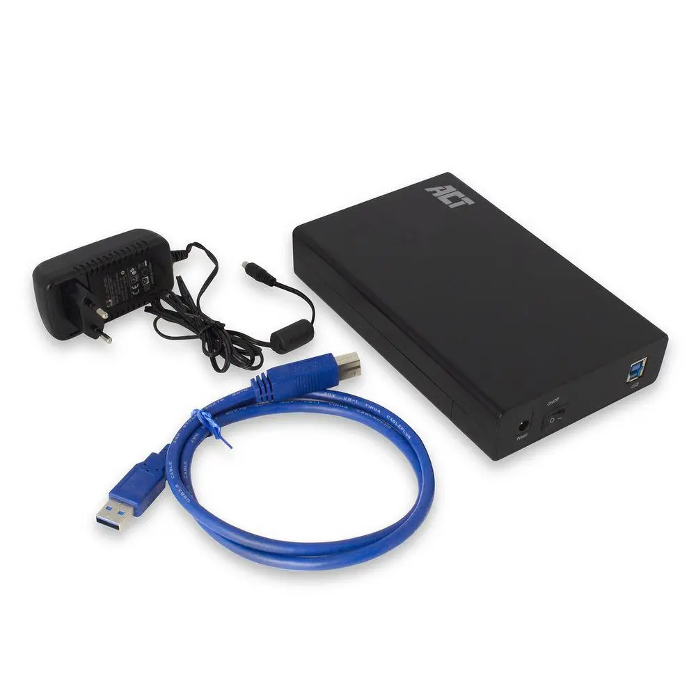 Чекмедже за твърд диск ACT AC1405, 3.5", SATA, USB 3.1 Gen1 (USB 3.0), Черен - image 5