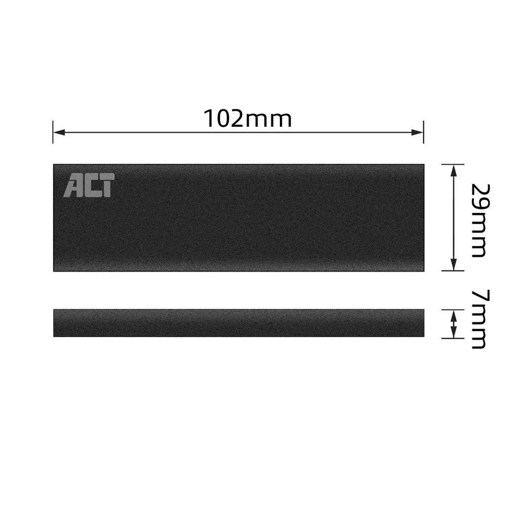 Чекмедже за твърд диск ACT AC1605, M.2 NVMe SSD, USB-C 3.1 Gen2, Черен - image 4