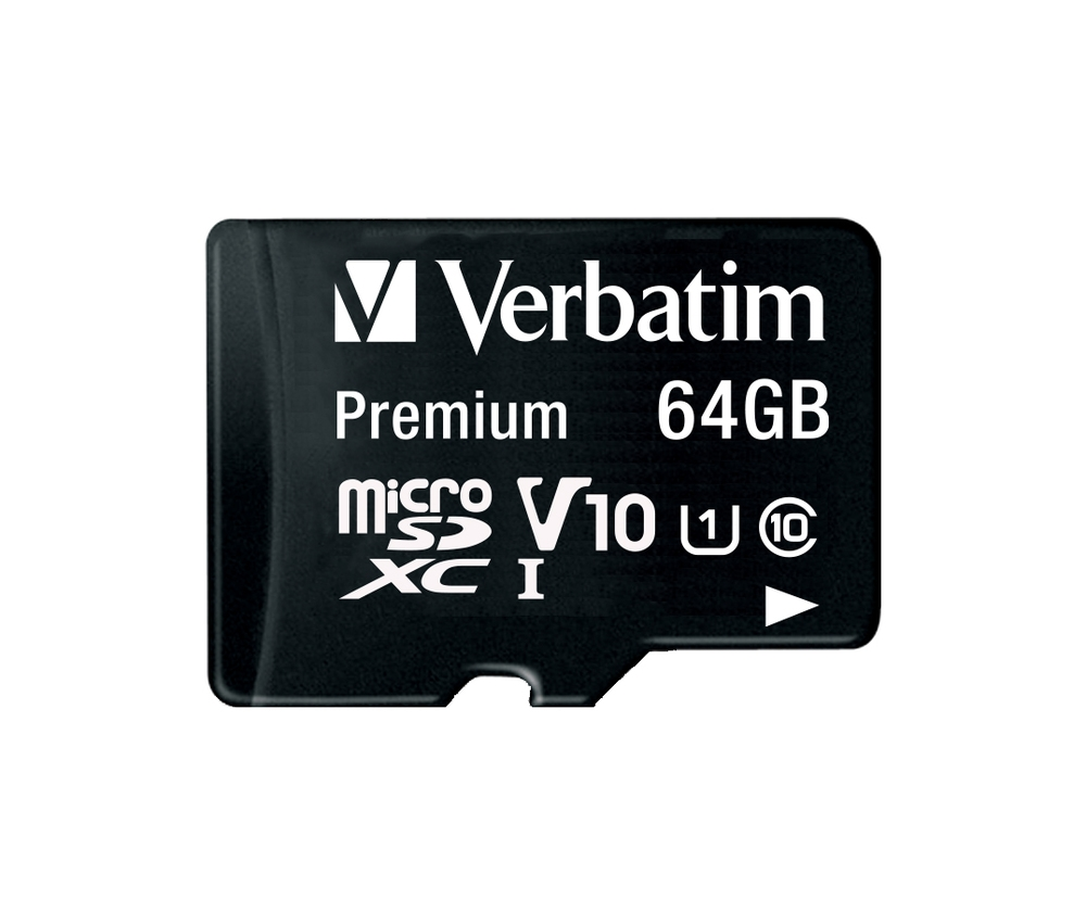 Памет, Verbatim Premium micro SDXC 64GB Class 10 (Incl. Adaptor) - image 1