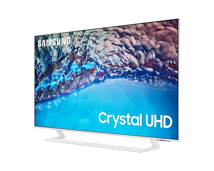 Телевизор, Samsung 43" 43BU8582 4K UHD LED TV, SMART, HDR 10+, Mega Contrast, Q-Symphony, Dolby Digital Plus, 3xHDMI, 2xUSB, Wi-Fi 5, Bluetooth 5.2, Frameless, Tizen, White - image 1