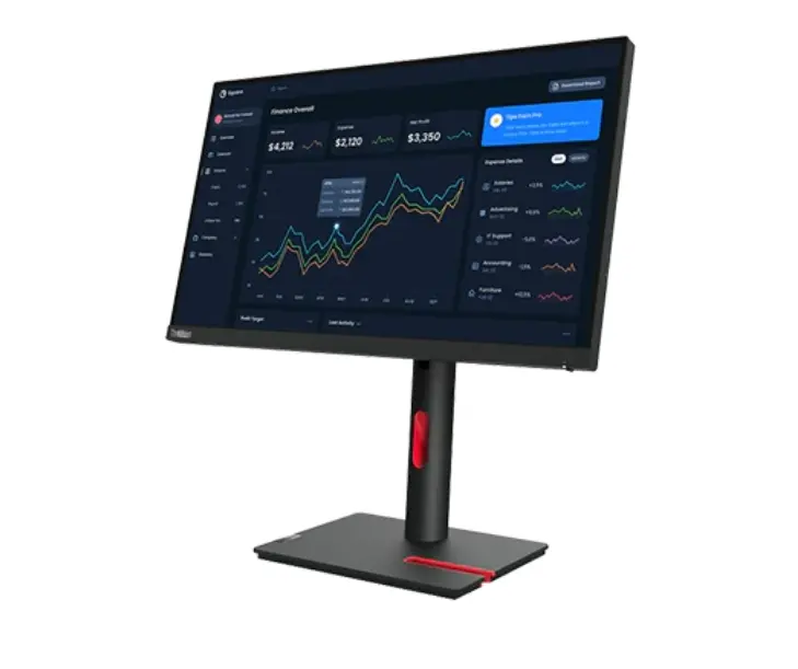 Монитор, Lenovo ThinkVision T22i-30 21.5" FHD IPS, 16:9, 1920x1080, 4 ms, 250 nits, 1000:1, 60Hz, USB Hub, HDMI, DP, VGA, Tilt, Swivel, Pivot, Height Adjust Stand