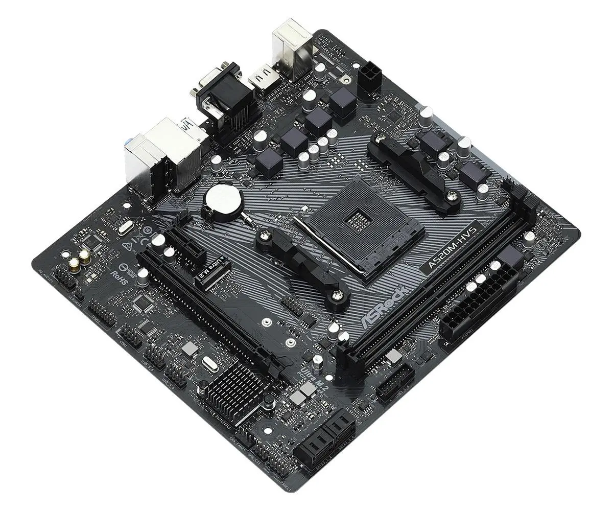 Дънна платка ASRock A520M-HVS, Socket AM4, mATX - image 2