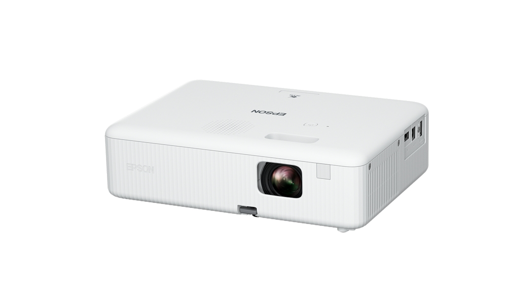 Мултимедиен проектор, Epson CO-FH01, Full HD 1080p (1920 x 1080, 16:9), 3000 ANSI lumens, 16 000:1, WLAN (optional), USB 2.0, HDMI, Lamp warr: 6000h, Warr: 24 months, White - image 1